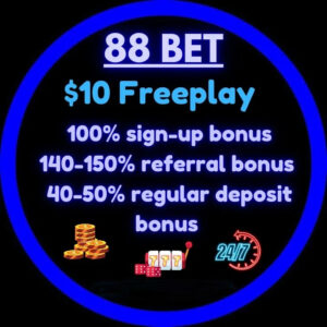 88bet $10 freeplay